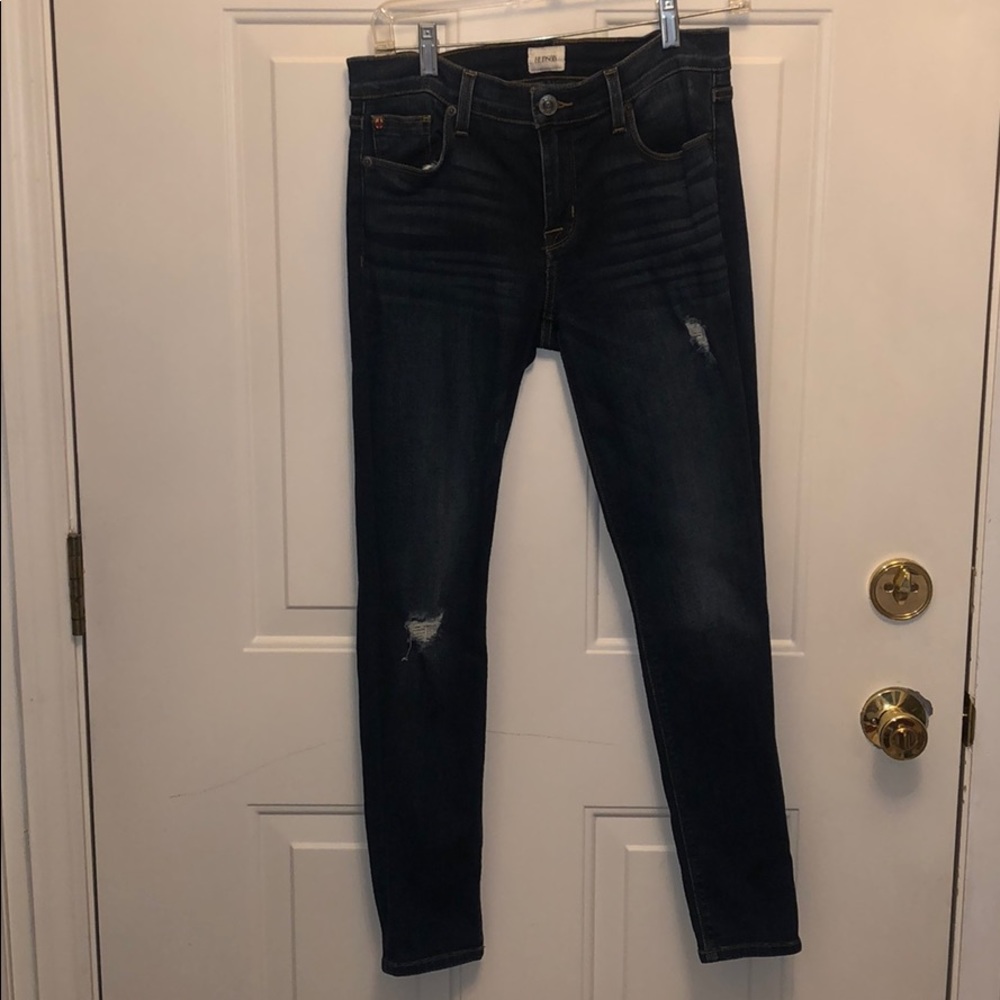 Hudson super skinny ripped jeans